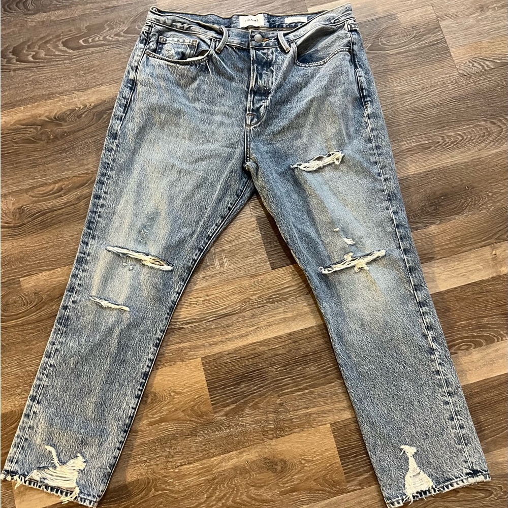Frame Le Original acid wash distressed jeans